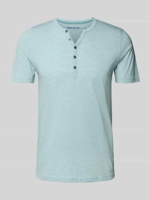 T-shirt z krótką listwą guzikową MCNEAL