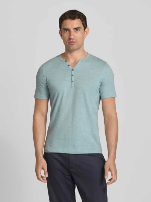 T-shirt z krótką listwą guzikową MCNEAL