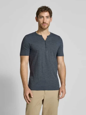 T-shirt z krótką listwą guzikową MCNEAL
