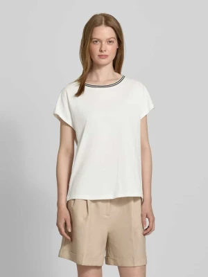 T-shirt z krótkim rękawem i okrągłym dekoltem comma