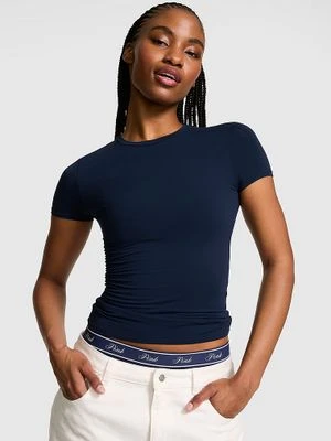 T-shirt z krótkim rękawem PINK Base Stretch Victoria's Secret