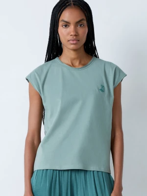 T-shirt z krótkim rękawem z bawełny far-west club Etam