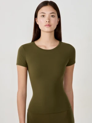T-shirt z krótkim rękawem z mikrofibry Etam