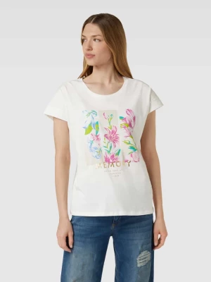 T-shirt z kwiatowym nadrukiem Christian Berg Woman