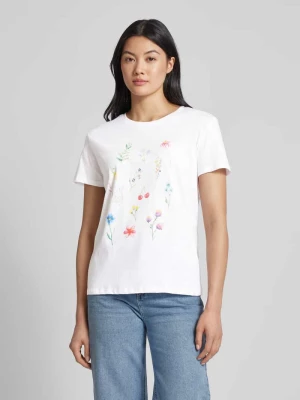 T-shirt z kwiatowym nadrukiem Jake*s Casual