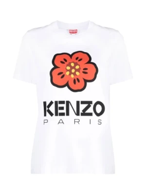 T-shirt z kwiatowym nadrukiem Kenzo