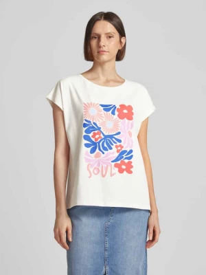 T-shirt z kwiatowym nadrukiem Smith and Soul