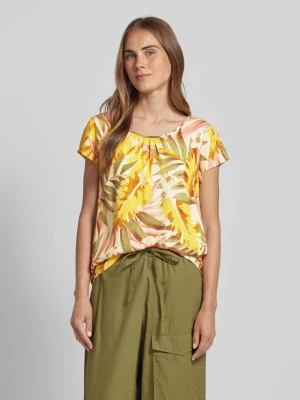 T-shirt z kwiatowym wzorem model ‘Elyse’ Soyaconcept