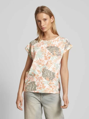 T-shirt z kwiatowym wzorem model ‘Galina’ Soyaconcept