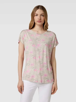 T-shirt z kwiatowym wzorem na całej powierzchni Christian Berg Woman