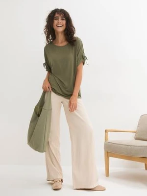 T-shirt z lejącej wiskozy bonprix