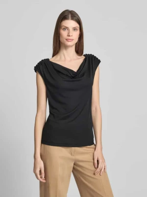 T-shirt z lejącym dekoltem model 'PRIYANNE' Lauren Ralph Lauren