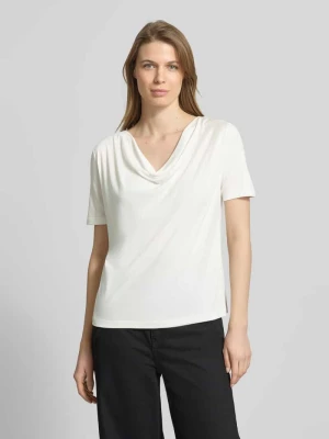 T-shirt z lejącym dekoltem MORE & MORE