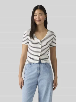 t-shirt z listwą guzikową Levi's Écru
