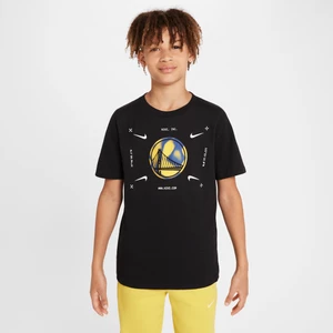 T-shirt z logo dla dużych dzieci (chłopców) Nike NBA Golden State Warriors - Czerń
