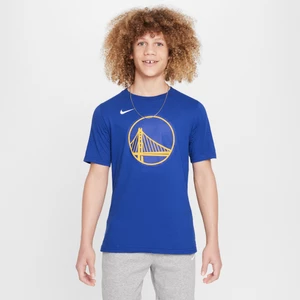 T-shirt z logo dla dużych dzieci (chłopców) Nike NBA Golden State Warriors Essential - Niebieski