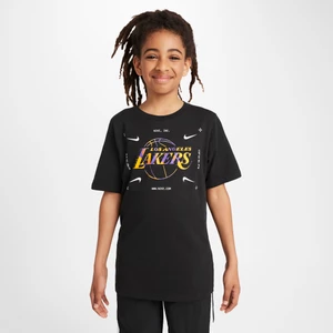 T-shirt z logo dla dużych dzieci (chłopców) Nike NBA Los Angeles Lakers - Czerń