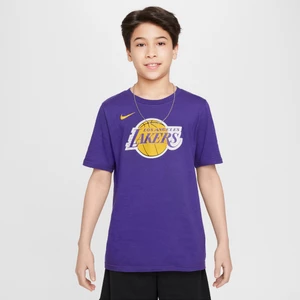 T-shirt z logo dla dużych dzieci (chłopców) Nike NBA Los Angeles Lakers Essential - Fiolet