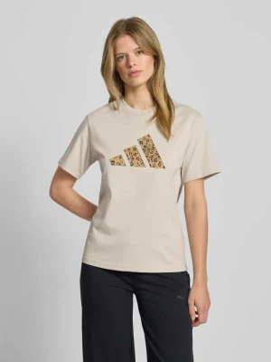 T-shirt z logo i okrągłym dekoltem ADIDAS SPORTSWEAR