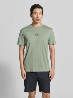 t-shirt z logo i okrągłym dekoltem Armani Exchange