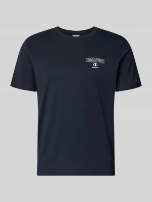 t-shirt z logo i okrągłym dekoltem Champion