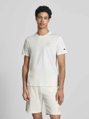 t-shirt z logo i okrągłym dekoltem Champion