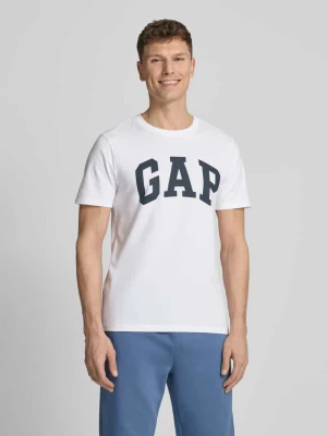 t-shirt z logo i okrągłym dekoltem GAP