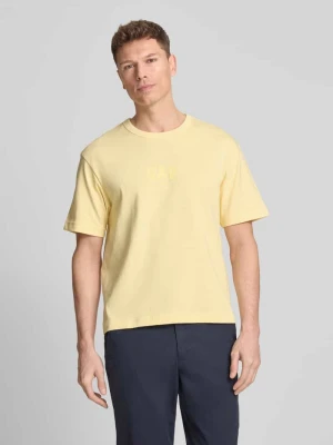t-shirt z logo i okrągłym dekoltem GAP