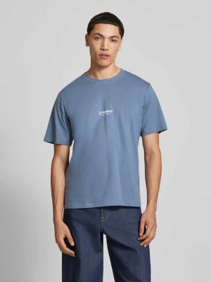 t-shirt z logo i okrągłym dekoltem jack & jones