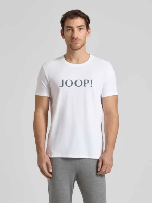 t-shirt z logo i okrągłym dekoltem JOOP! Collection