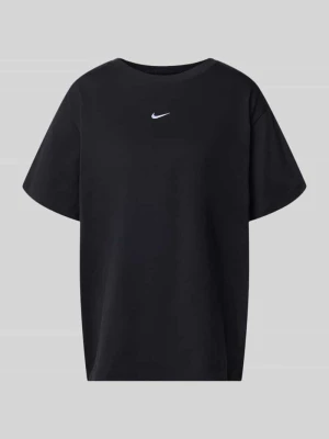 t-shirt z logo i okrągłym dekoltem Nike Czarny