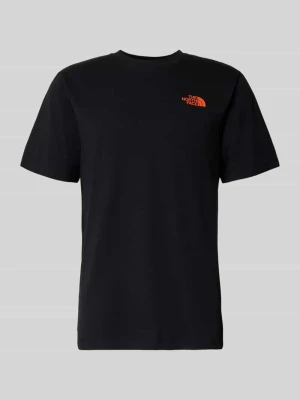 t-shirt z logo i okrągłym dekoltem The North Face Czarny