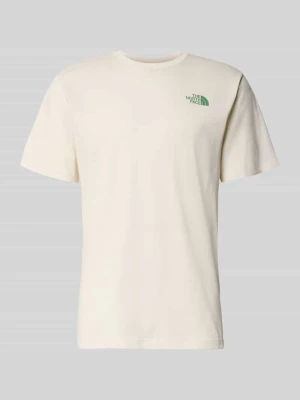 t-shirt z logo i okrągłym dekoltem The North Face Złamany biały