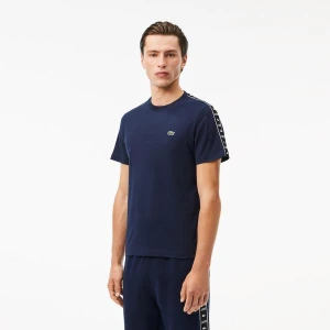 T-shirt z logo Lacoste z bawełnianego dżerseju