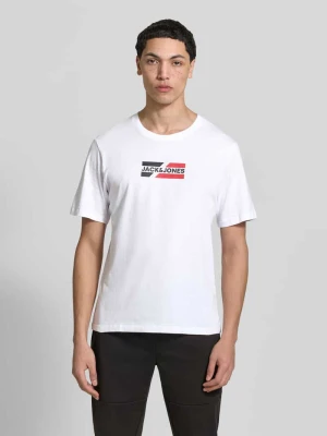 T-shirt z logo w 2‑pakiecie jack & jones