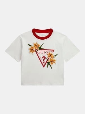 T-Shirt Z Logo W Kwiaty Guess Kids