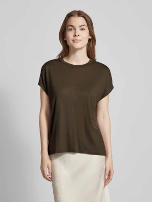 T-shirt z lyocellu w jednolitym kolorze model ‘Kanja’ someday