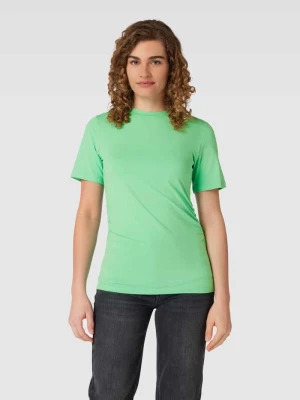 T-shirt z marszczeniami model ‘CHLOE’ Selected Femme