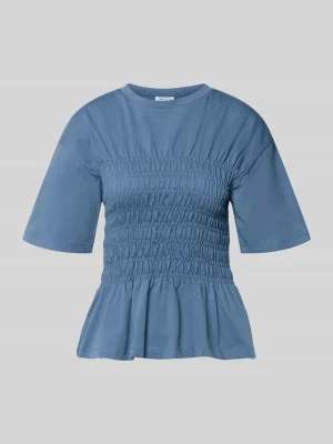 t-shirt z marszczonymi detalami i okrągłym dekoltem Jake*s Casual