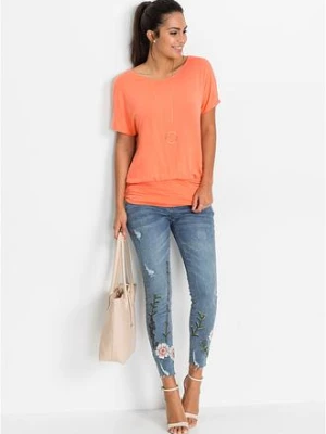 T-shirt z miękkiej mieszanki wiskozy bonprix