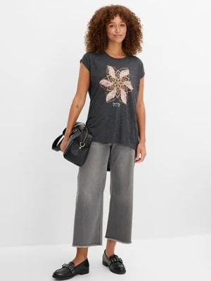 T-shirt z miękkiej mieszanki wiskozy bonprix