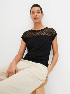 T-shirt z miękkiej mieszanki wiskozy bonprix