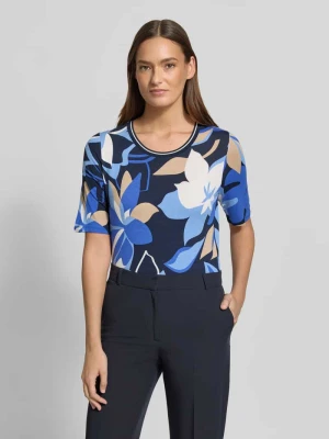 t-shirt z mieszanka wiskozy i elastanu we wzór na całej powierzchni Betty Barclay