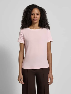 T-shirt z Mieszanka wiskozy i elastanu z Okrągły dekolt MORE & MORE