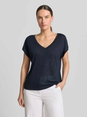 t-shirt z mieszanka wiskozy z dekoltem w serek Zero