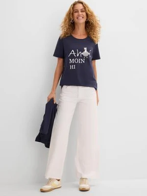 T-shirt z mieszanki bawełny bonprix