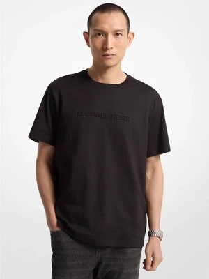 Zdjęcie produktu T-shirt z mieszanki bawełny z logo Michael Kors CZARNY (Czarny)