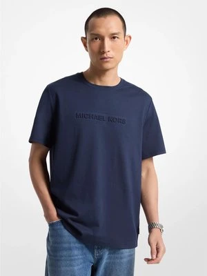 T-shirt z mieszanki bawełny z logo Michael Kors Mens