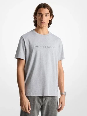 T-shirt z mieszanki bawełny z logo Michael Kors Mens