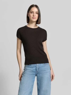 t-shirt z mieszanki lyocellu i lnu model 'Tianna' someday